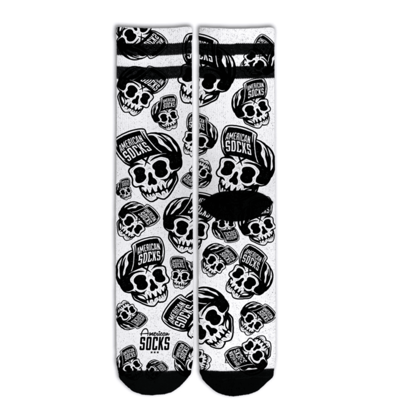 American Socks-Skater Skull - Mid High-AS048-1