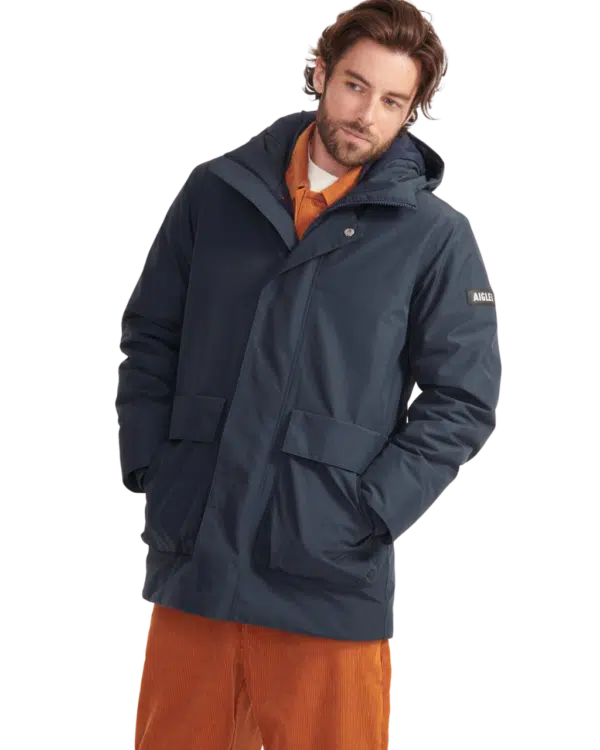 image_Aigle - Parka longue gore-tex à capuche ouate dupont sorona Homme